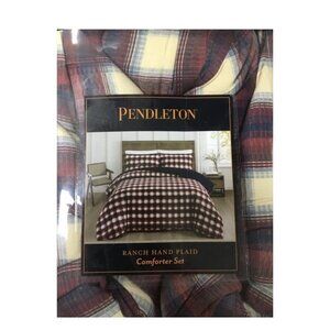 PENDLETON 3 PC KING COMFORTER‎ SET  RANCH HAND PLAID - BRAND NEW